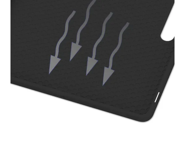 Bizon Case Tab Lizard z klapką do Samsung Galaxy Tab S10 FE Plus Czarny
