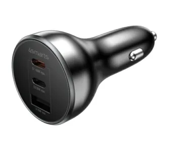 Ładowarka samochodowa 4smarts VoltRoad Ultimate 2x USB-C USB 160W Czarny