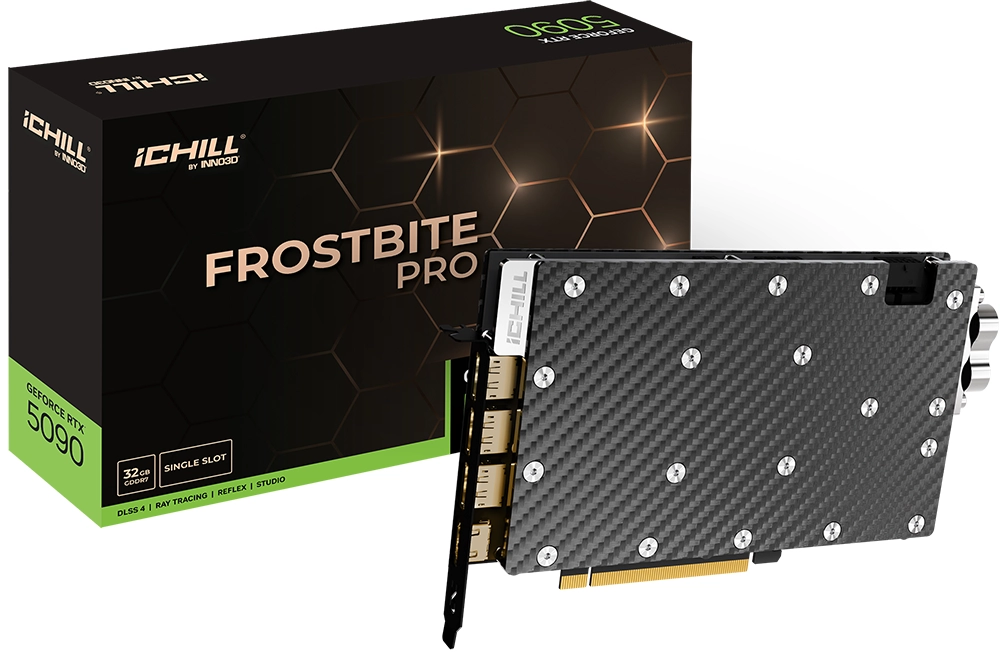 Karta graficzna Inno3D GeForce RTX 5090 iCHILL Frostbite PRO 32GB GDDR7 512bit DLSS 4