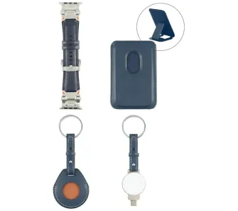 Zestaw akcesoriów 4smarts 4w1 do Apple Watch Niebieski