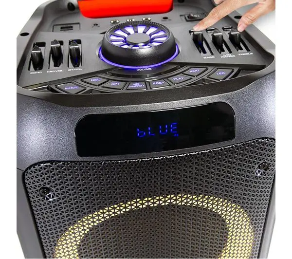 Manta SPK5310PRO 120W Bluetooth Radio FM Mikrofon Karaoke Czarny + Słuchawki MNH02 - ⚡ EURO HIT CENOWY! ⚡ - Kup na Raty - RRSO 0%