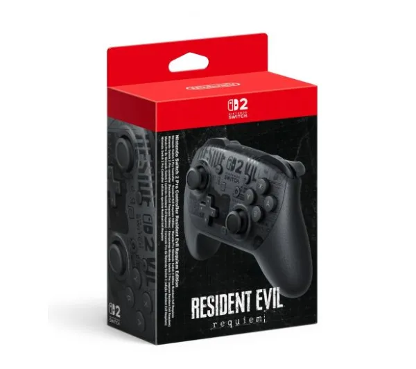 Nintendo Switch 2 Pro Controller Resident Evil do Nintendo Switch 2 Bezprzewodowy Czarny - przedsprzedaż