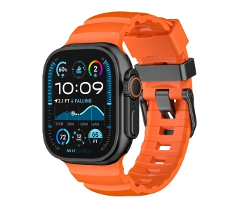 Pasek Yaxo do Apple Watch Rugged Evo Sport 45/46/49mm Pomarańczowy