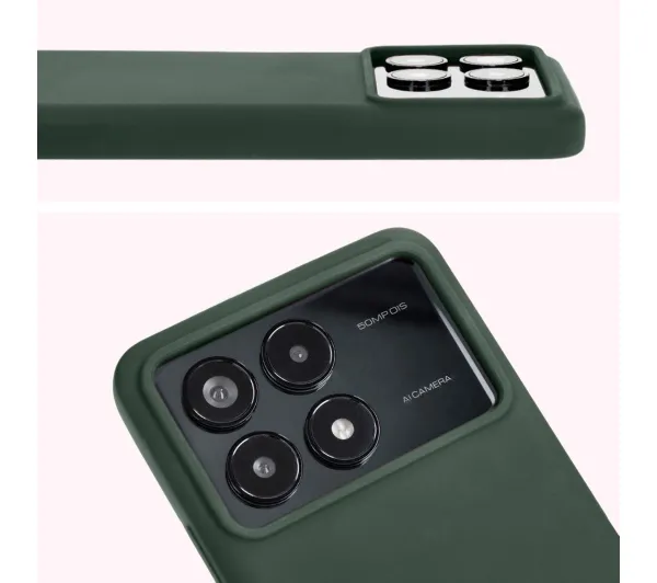 Bizon Soft Case do Xiaomi Poco F6 Pro Ciemnozielony