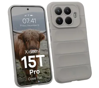 Etui Bizon Tur do Xiaomi 15T Pro Jasnoszary