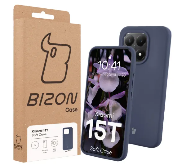 Bizon Soft Case do Xiaomi 15T Ciemnoniebieski