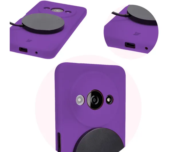 Bizon Soft Case do Xiaomi Redmi A3 4G Fioletowy