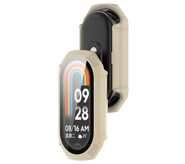 Bizon Case Watch Adamo do Xiaomi Smart Band 9 Beżowy