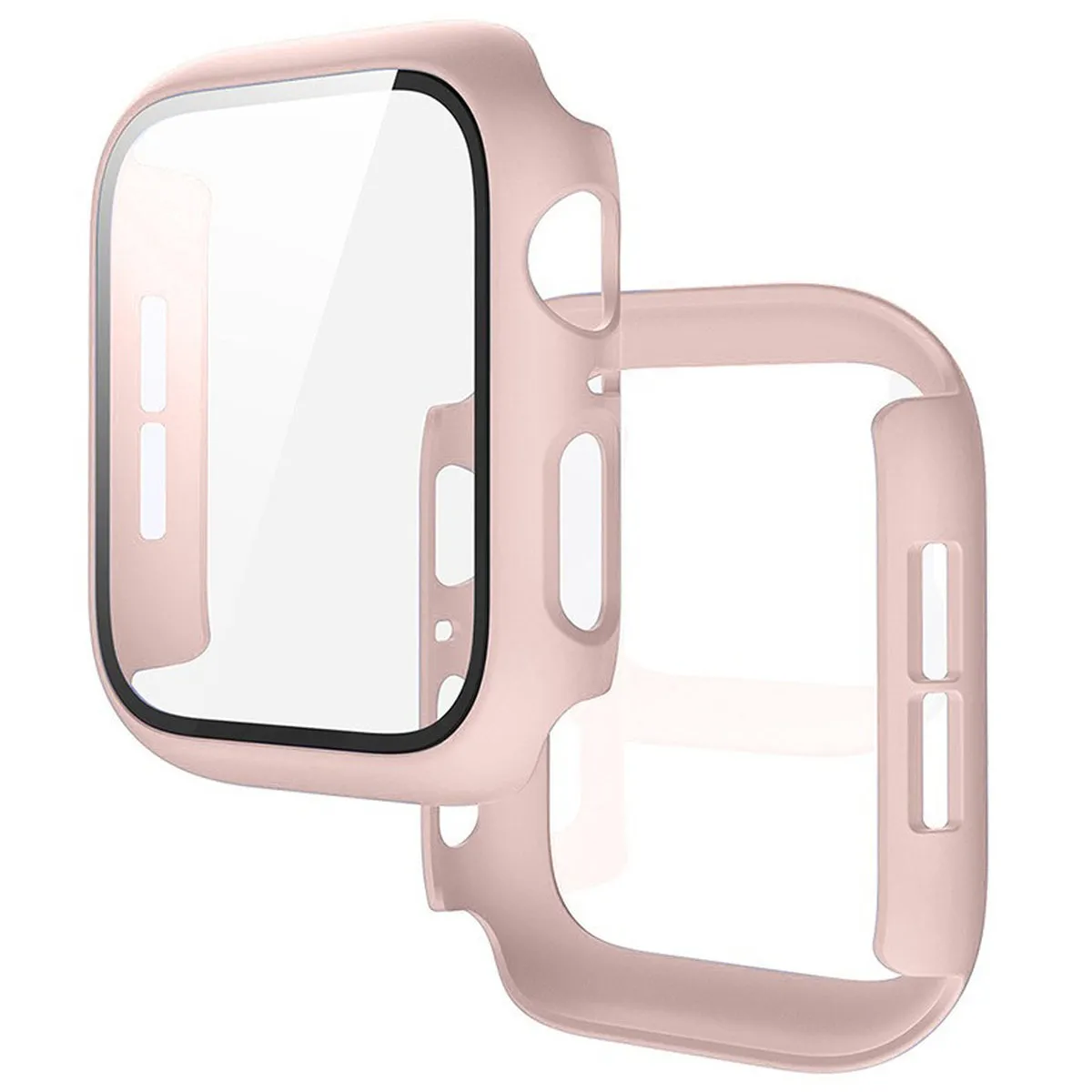 Etui Bizon Case Watch Adamo do Apple Watch SE 3 / SE 2 / SE / 6 / 5 / 4 44mm Matowy różowy