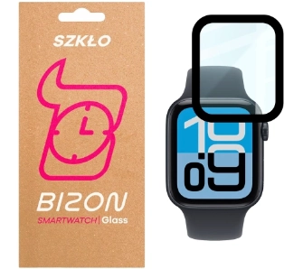 Szkło hybrydowe Bizon Glass Watch Edge Hybrid do Apple Watch SE 3 / SE 2 / SE / 6 / 5 / 4 44mm