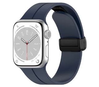 Bizon Strap Watch Silicone L do Apple Watch 38/40/41/42 mm Granatowy