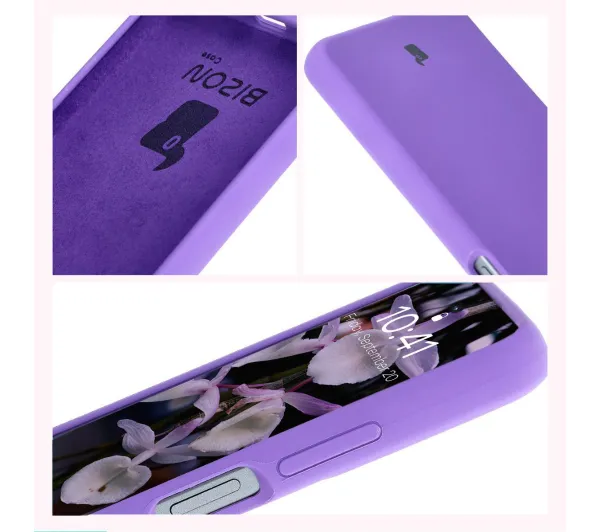 Bizon Bizon Soft Case do Motorola Moto G04 Fioletowy