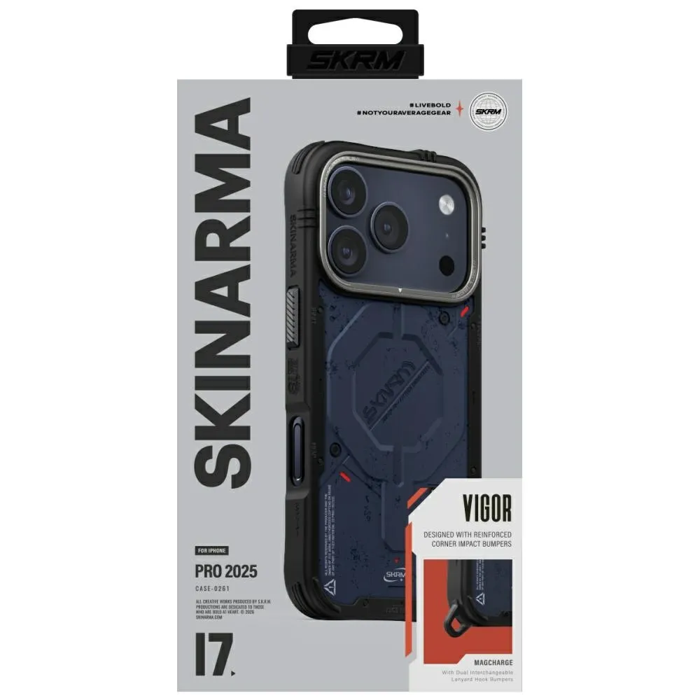 Etui Skinarma Vigor MagSafe do iPhone 17 Pro Niebieski