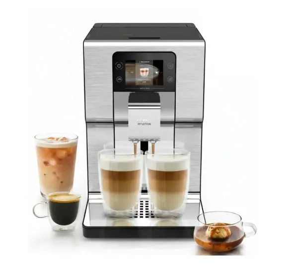 Ekspresy do kawy ciśnieniowe - Krups Intuition Experience Hot&Cold EA879E Kawa mrożona