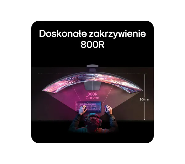 LG UltraGear 45GX950A 45" 5K2K WUHD OLED Dual Mode 165Hz/330Hz 0,03ms Zakrzywiony Gamingowy - Kup na Raty - RRSO 0%