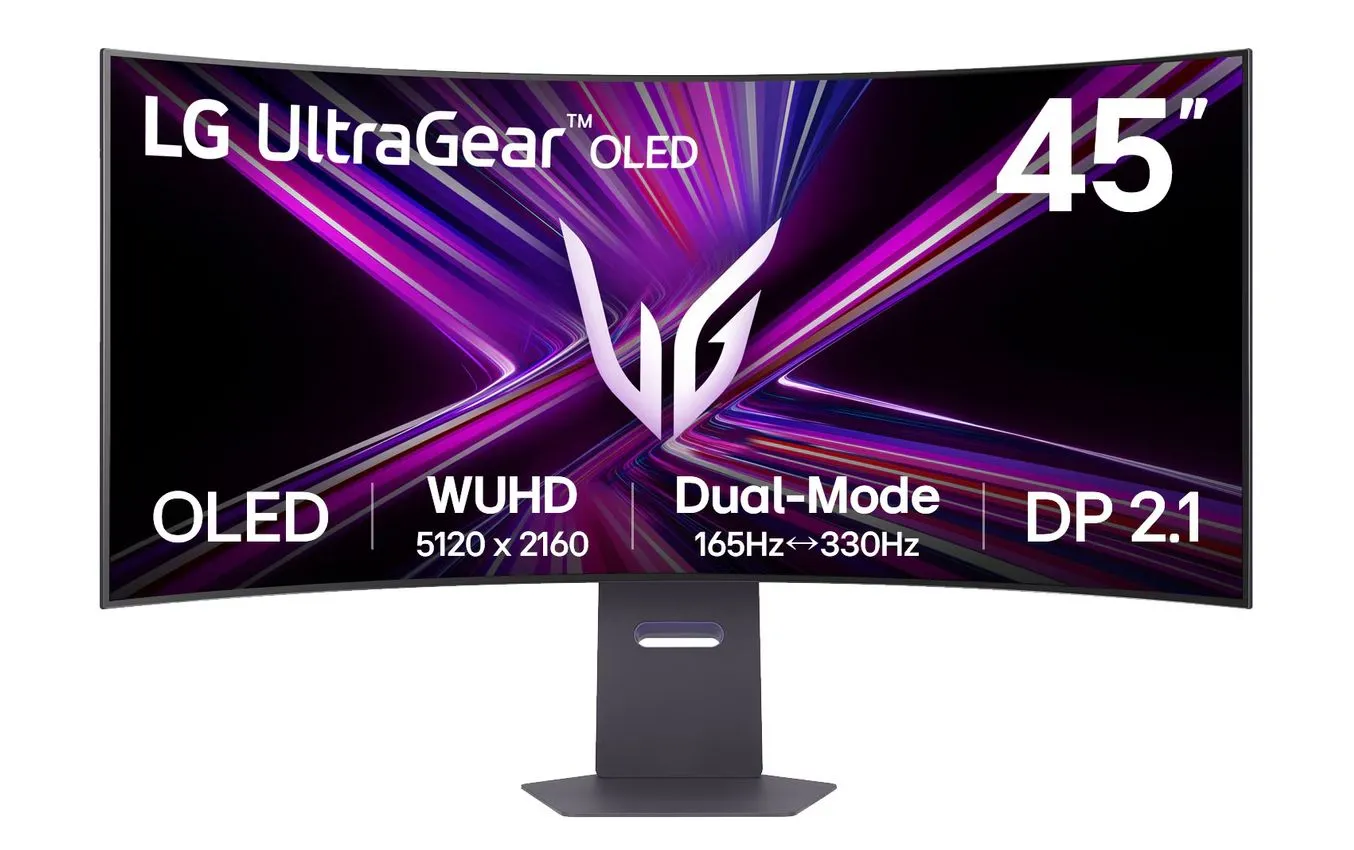 Monitor LG UltraGear 45GX950A 45" 5K2K WUHD OLED Dual Mode 165Hz/330Hz 0,03ms Zakrzywiony Gamingowy