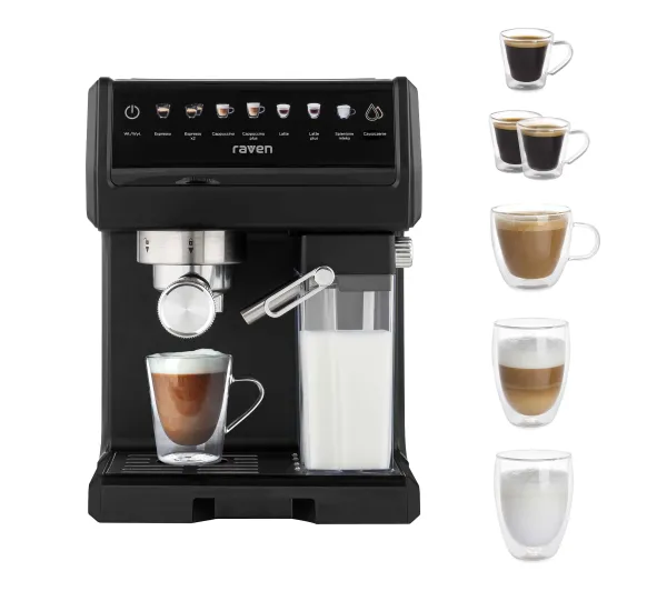 Ekspresy do kawy ciśnieniowe - Raven EER007