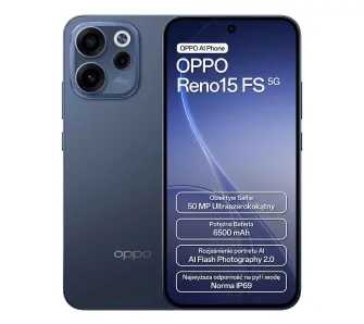 Smartfon OPPO Reno15FS 5G 8/512GB 6,57" 120Hz 50Mpix Granatowy