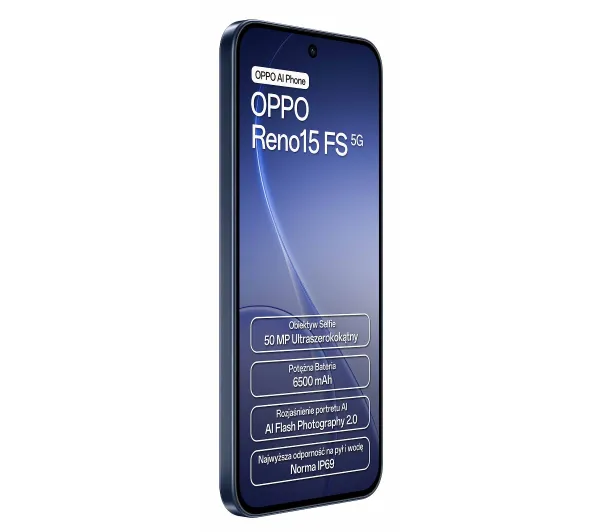 OPPO Reno15FS 5G 8/512GB 6,57" 120Hz 50Mpix Granatowy - Kup na Raty - RRSO 0%