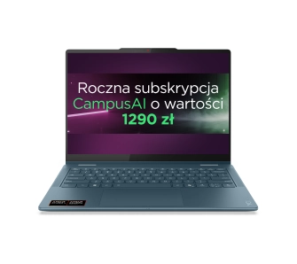 Laptop 2w1 Lenovo Yoga 7 2-in-1 14AKP10 OLED 14" Ryzen AI 7 350 16GB RAM 512GB Dysk SSD Win11 Zielony Funkcje AI