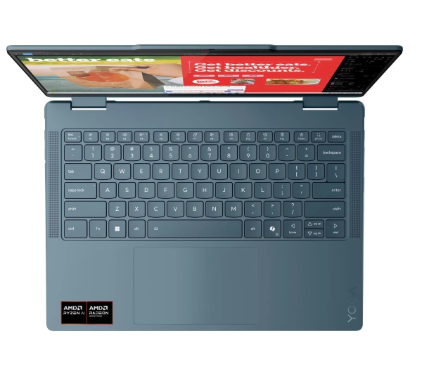 Lenovo Yoga 7 2-in-1 14AKP10 OLED 14" Ryzen AI 7 350 16GB RAM 512GB Dysk SSD Win11 Zielony Funkcje AI - ⚡ BESTSELLERY ⚡ - Kup na Raty - RRSO 0%