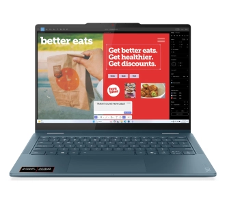 Laptop 2w1 Lenovo Yoga 7 2-in-1 14AKP10 OLED 14" Ryzen AI 7 350 16GB RAM 512GB Dysk SSD Win11 Zielony Funkcje AI