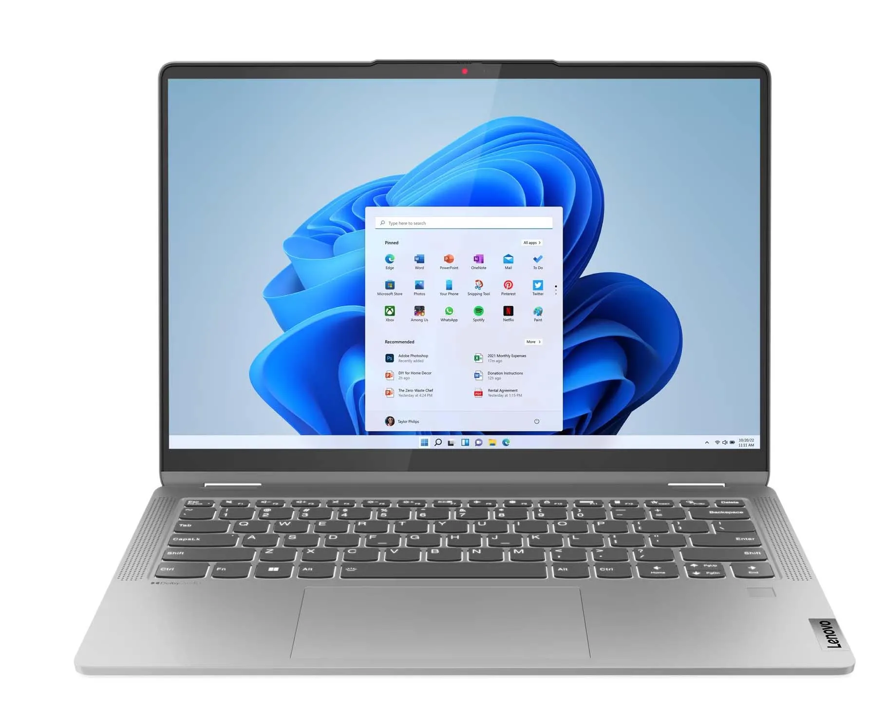 Laptop Lenovo IdeaPad Flex 5 14ABR8 14" R7 7730U 16GB RAM 512GB Dysk SSD Win11 Szary Funkcje AI