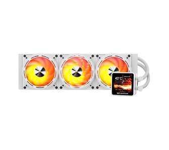 Chłodzenie Darkflash DE360 ARGB LCD Biały