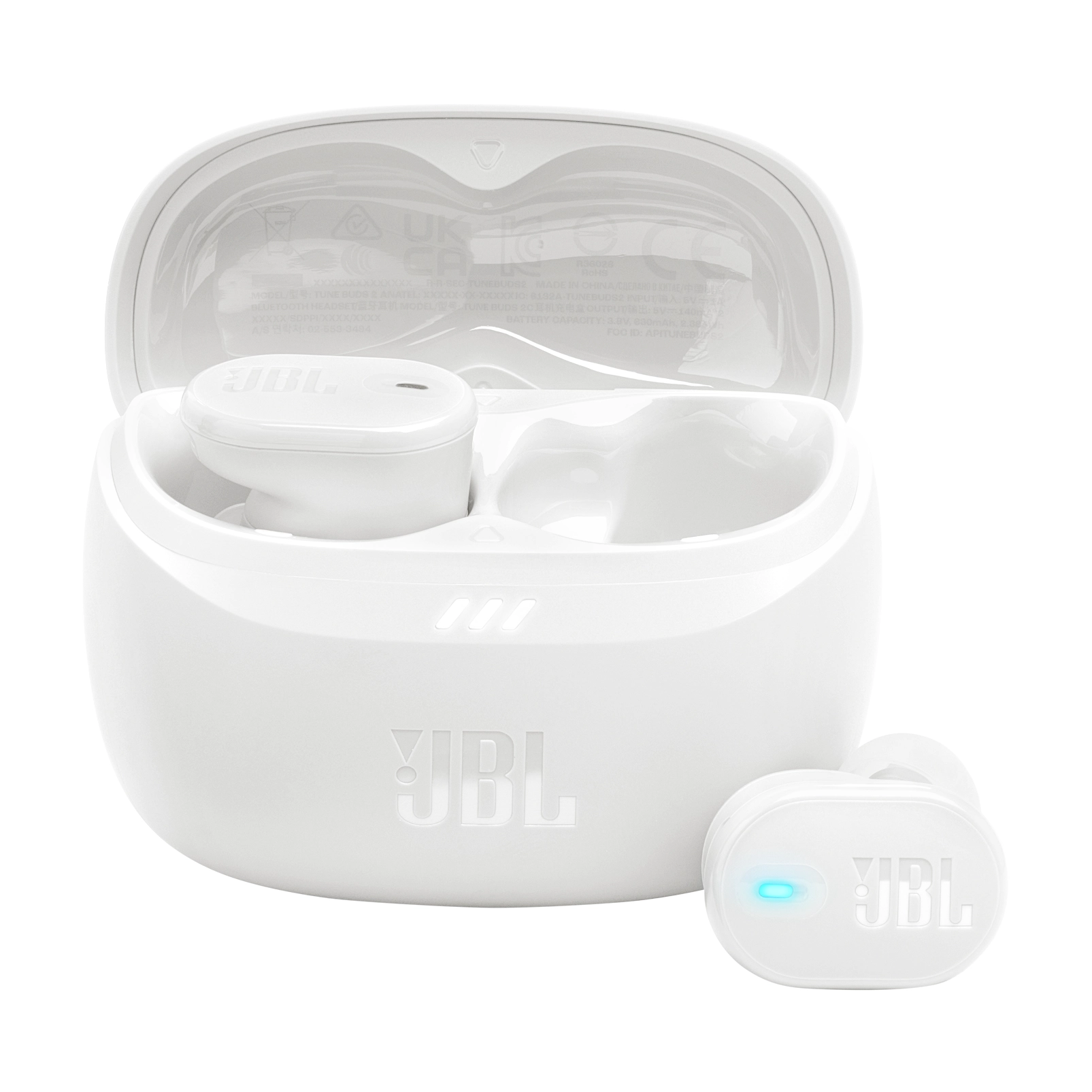Słuchawki bezprzewodowe JBL Tune Buds 2 Dokanałowe Bluetooth 5.3 Biały