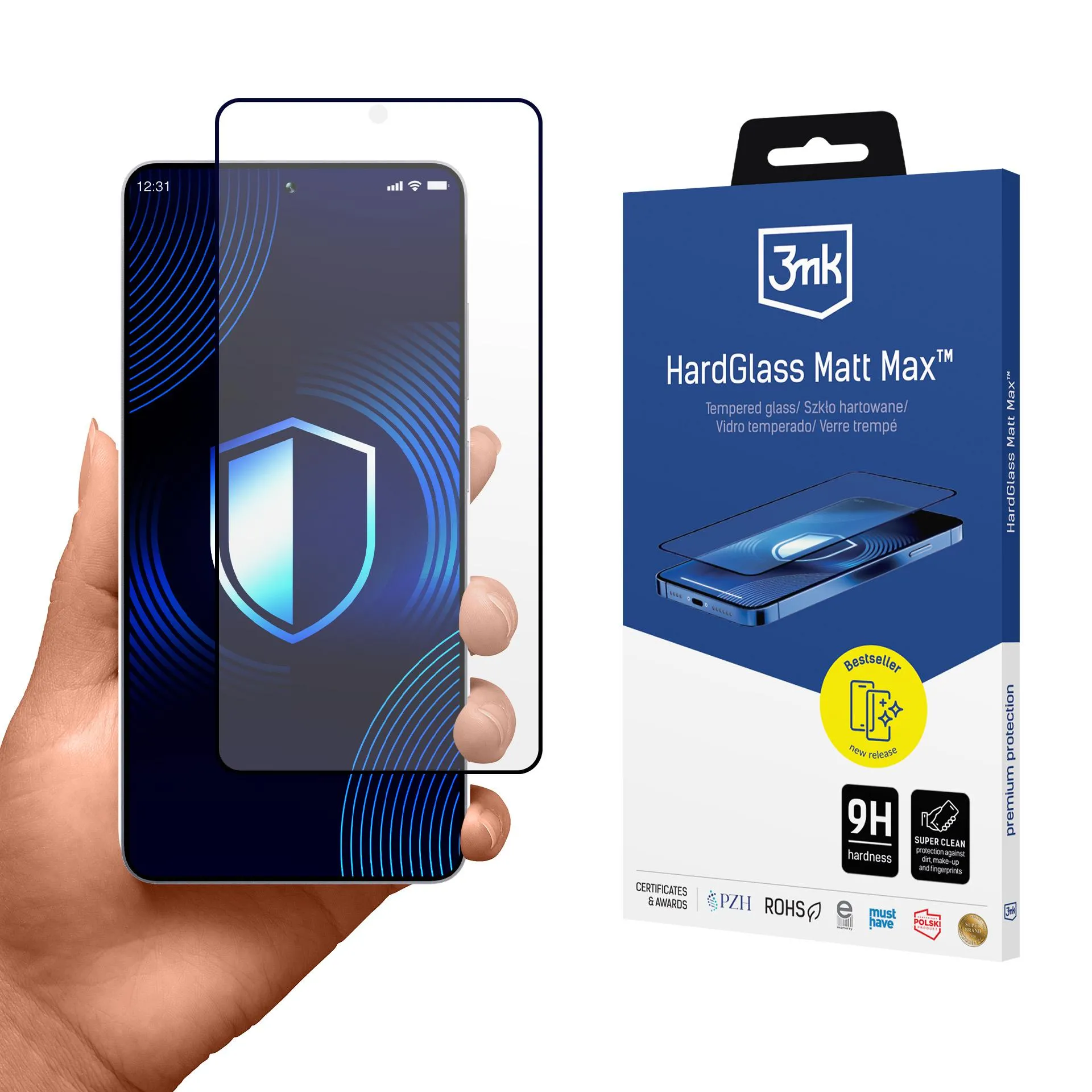 Szkło hartowane 3mk HardGlass Matt Max do Galaxy S26 Ultra
