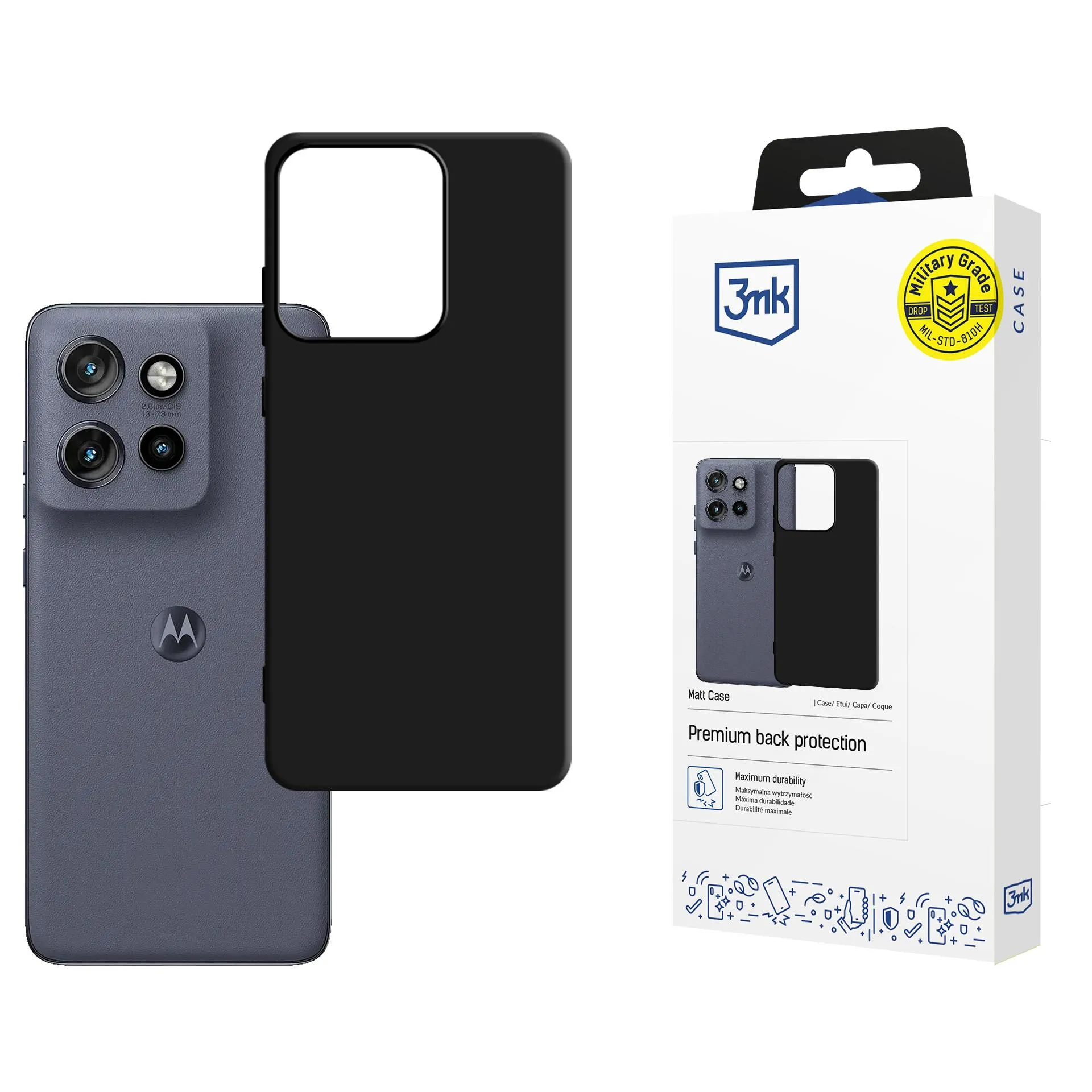 Etui 3mk Matt Case do Motorola Edge 60 Neo 5G Czarny
