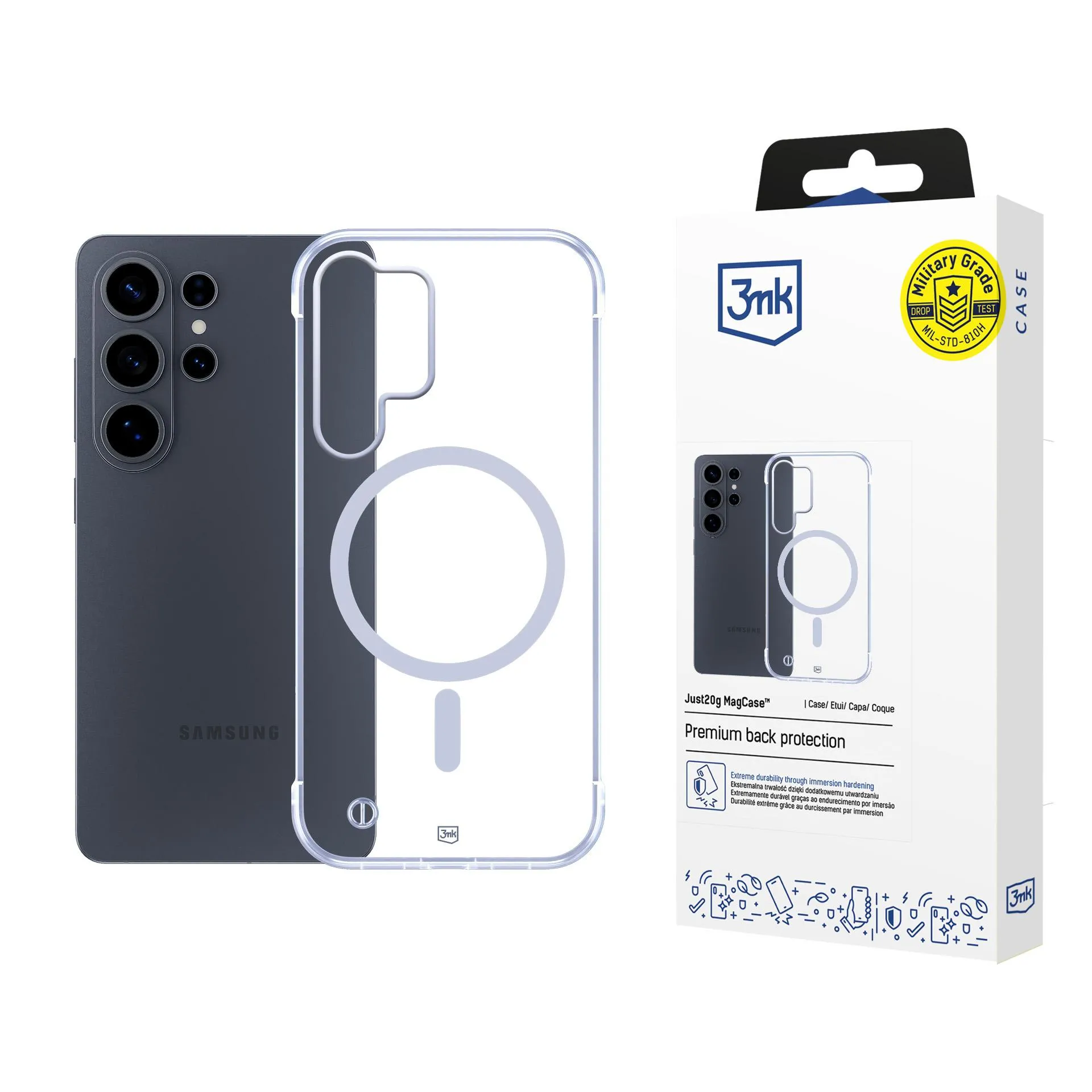 Etui 3mk Just20g MagCase do Galaxy S26 Ultra Przezroczysty
