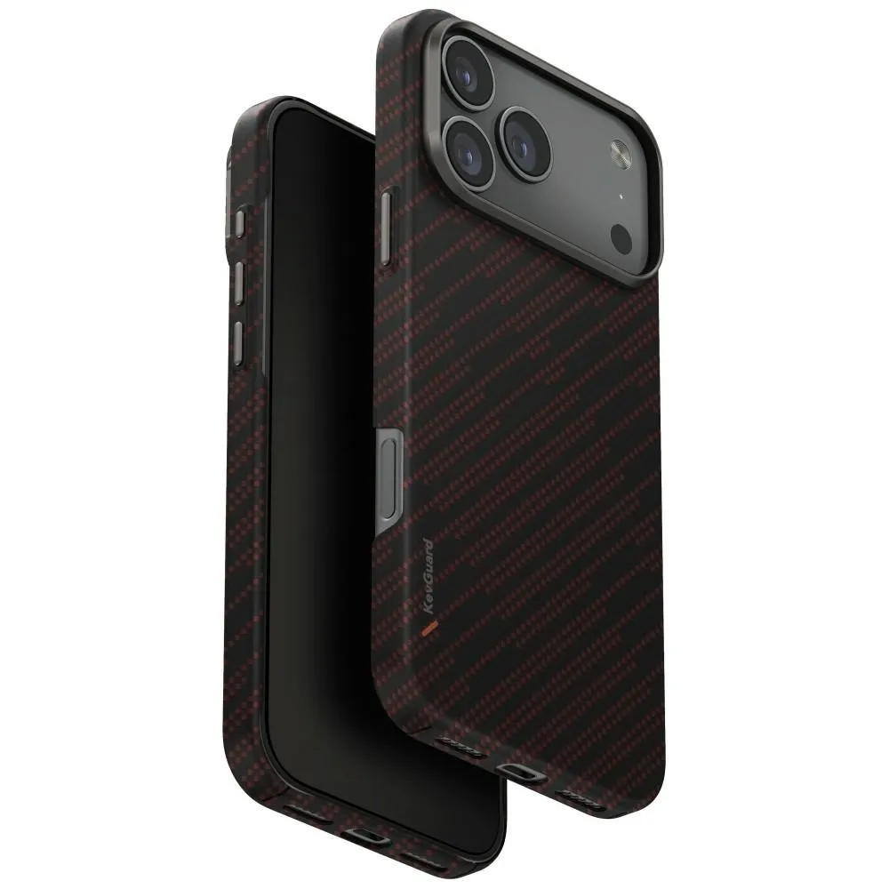 Etui UNIQ Keva EDGE do iPhone 17 Pro Max Magclick Charging Pomarańczowy