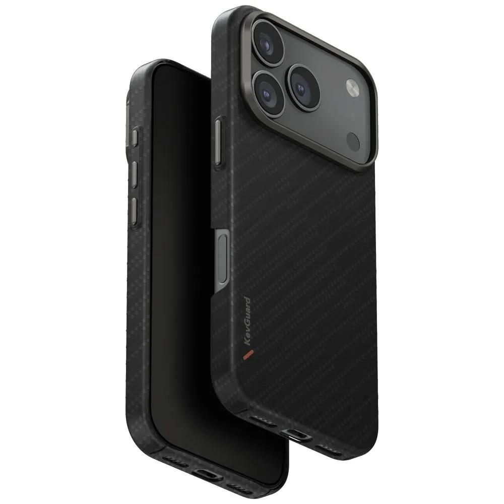 Etui UNIQ Keva EDGE do iPhone 17 Pro Magclick Charging Czarny