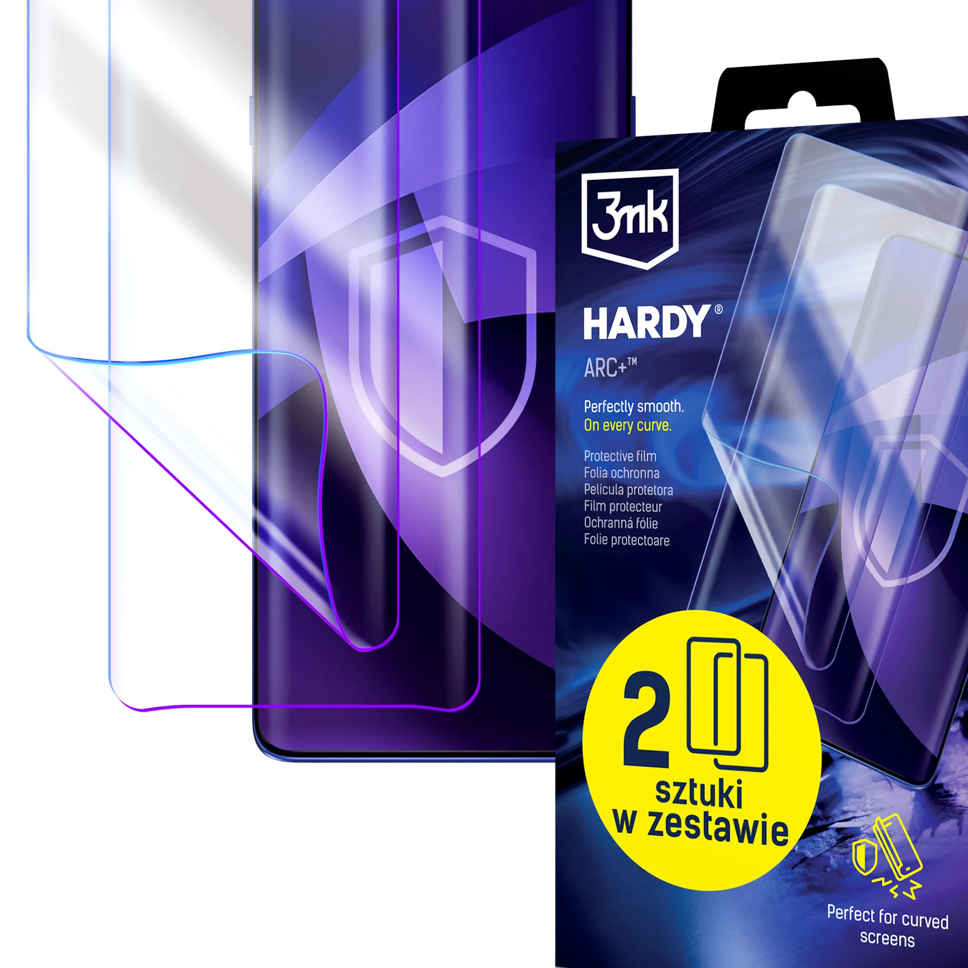 Folia ochronna 3mk Hardy ARC+ do Redmi Note 13 Pro+ 2 sztuki