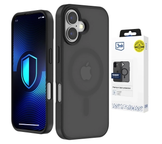 Etui 3mk Hardy Hazy MagCase do iPhone 16 Czarny