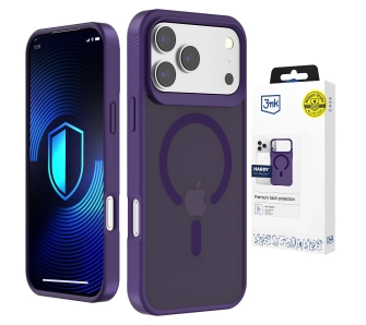 Etui 3mk Hardy MagCase do iPhone 17 Pro Max Fioletowe