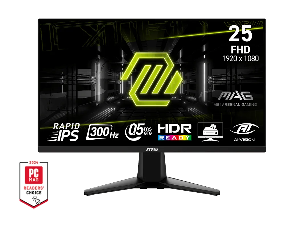 Monitor MSI MAG 255XF 24,5" Full HD Rapid IPS 300Hz 0,5ms Gamingowy