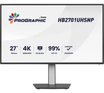 Monitor iiyama ProGraphic HB2701UHSNP-B1 27" 4K IPS Black 2.0 60Hz 4ms Profesjonalny