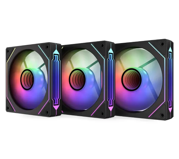 Krux Corvus Reverse 120 ARGB 120mm 3szt. Czarny