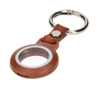 Etui Bizon wodoodporne Case Locator Waterproof do AirTag Brązowy