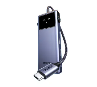 Hub USB UGREEN CM888 Uno 7w1 USB-C PD HDMI Grafitowy