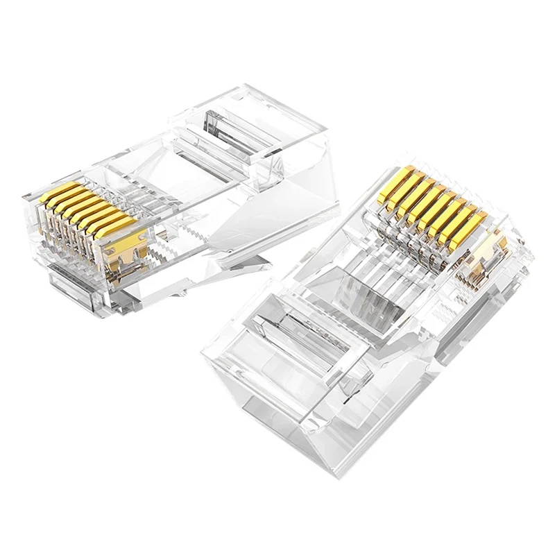 Wtyczka UGREEN NW120 RJ45 Cat.6 10szt Przezroczysty