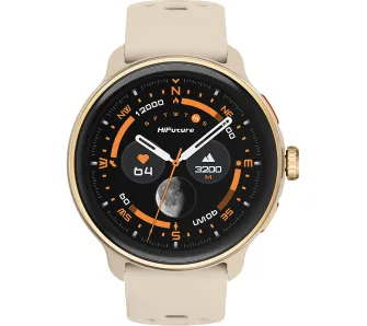 Smartwatch HiFuture VELA 46mm GPS Funkcje AI Beżowy