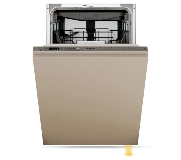 Zmywarki do zabudowy - Whirlpool W0ID652L PowerClean 44,8cm Automatyczne otwieranie drzwi Szuflada na sztućce Bez panelu