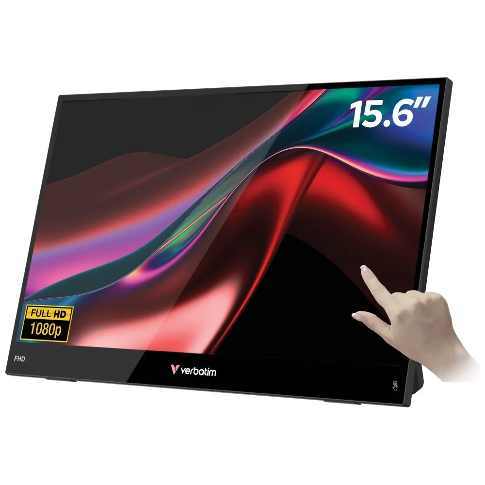 Monitor Verbatim 32402 Verbatim Portable 15.6 FHD Touch Monitor LIGHT Przenośny Dotykowy