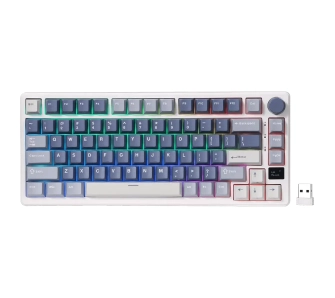 Klawiatura mechaniczna Royal Kludge RK-M75 Ocean Blue Sliver Switch Biało-Niebieski