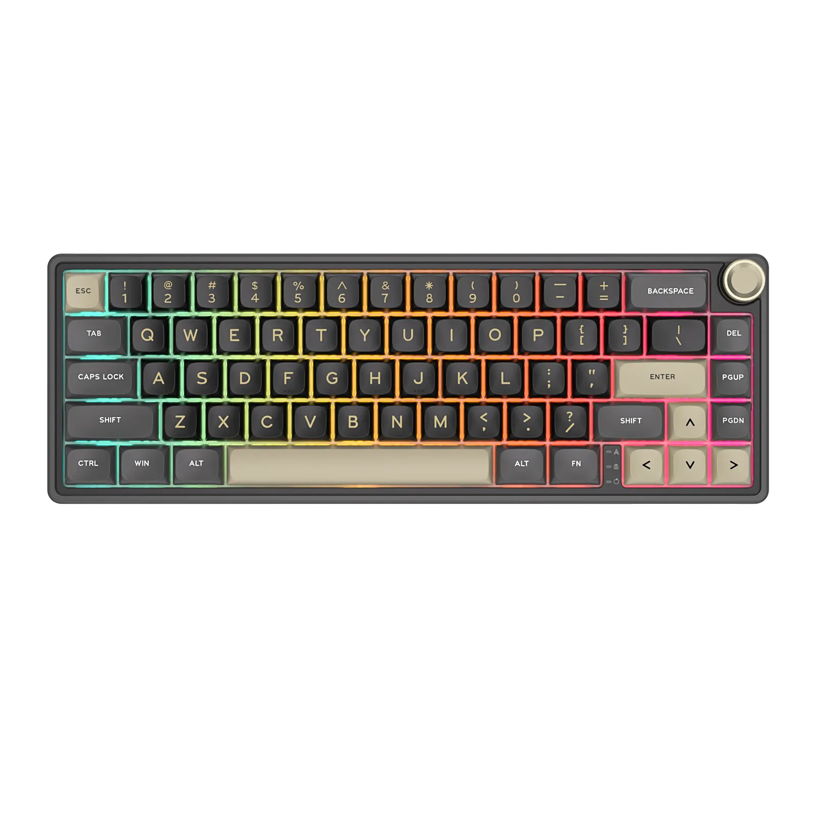 Klawiatura mechaniczna Royal Kludge RK-R65 Phantom Brown Switch Czarno-Szary