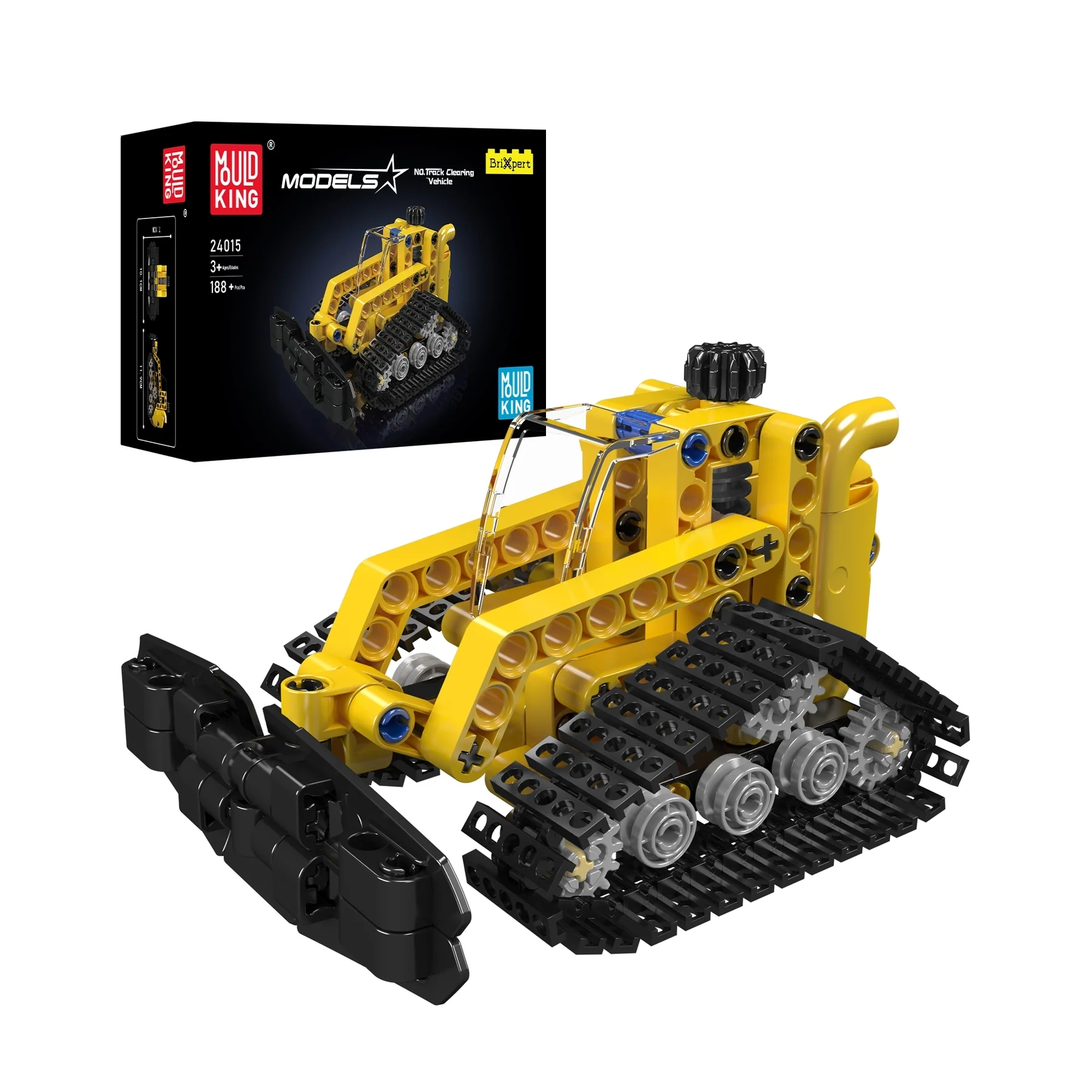 Model do składania Mould King 24015 Crawler Wrecker Zestaw klocków z 188 elementów