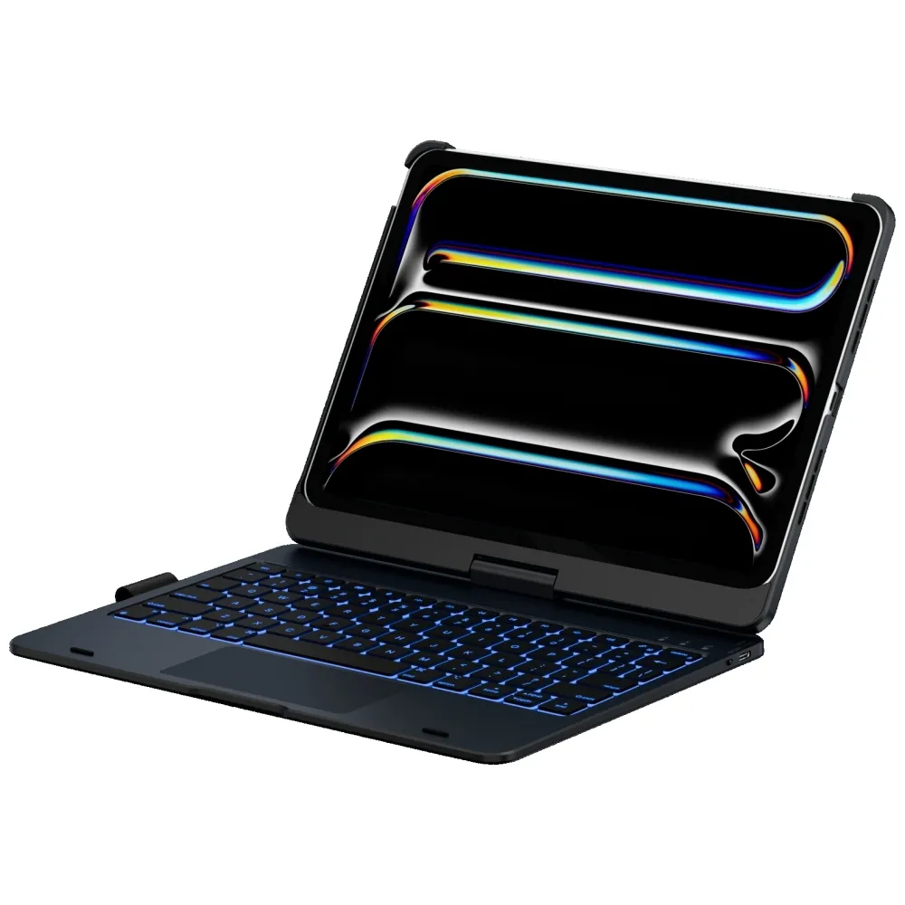 Etui na tablet Typecase Flexbook Touch z klawiaturą do iPad Pro 11" 2024/2025 Czarny